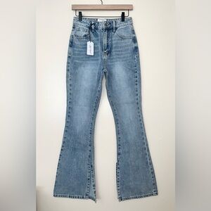 TWELVE by ONTWELFTH‎ NWT Split Hem Bell Bottom High Waisted Jeans | Small